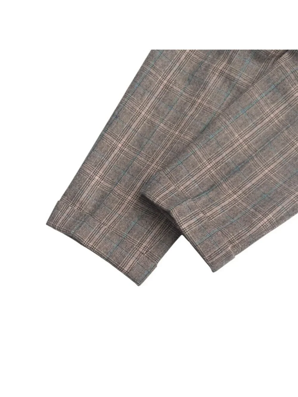 Gucci Pants 50 Trousers Tapered Glen Check 3/4 Length